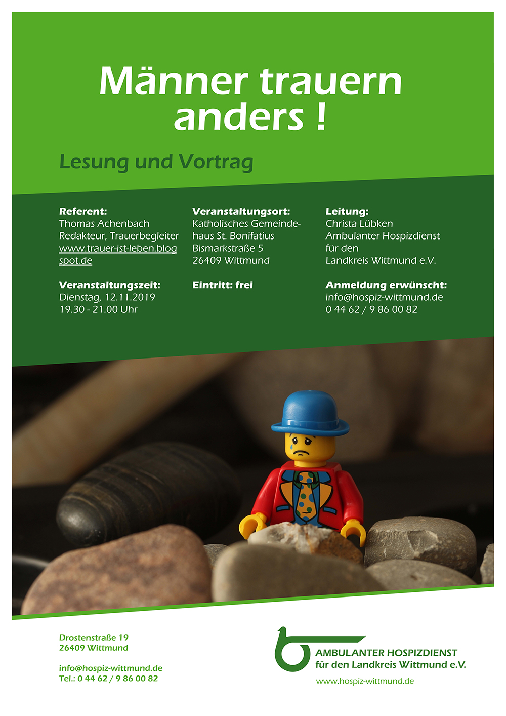 Plakat Maenner trauern anders 2019